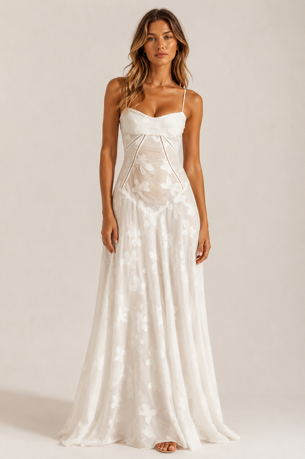 Sage Bloom Maxi Dress