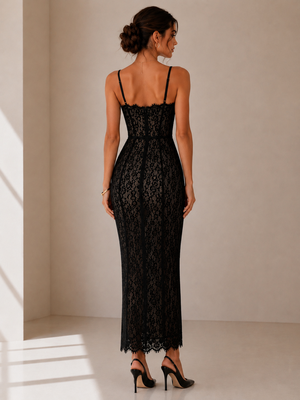 The Midnight Lace Dress