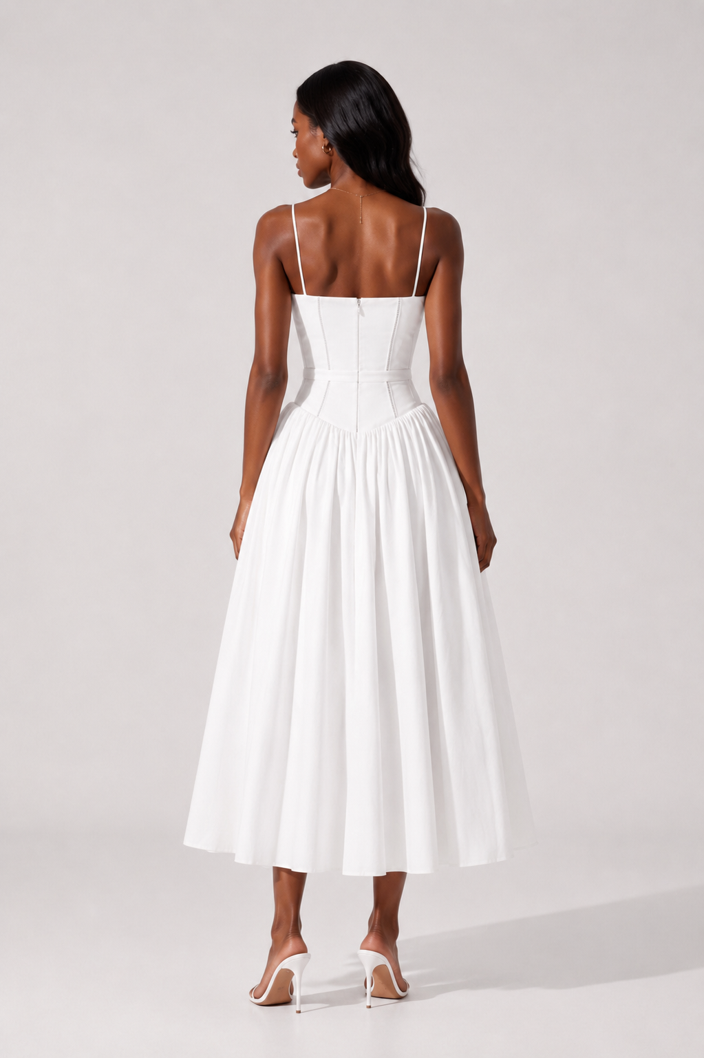 Robe longue corset