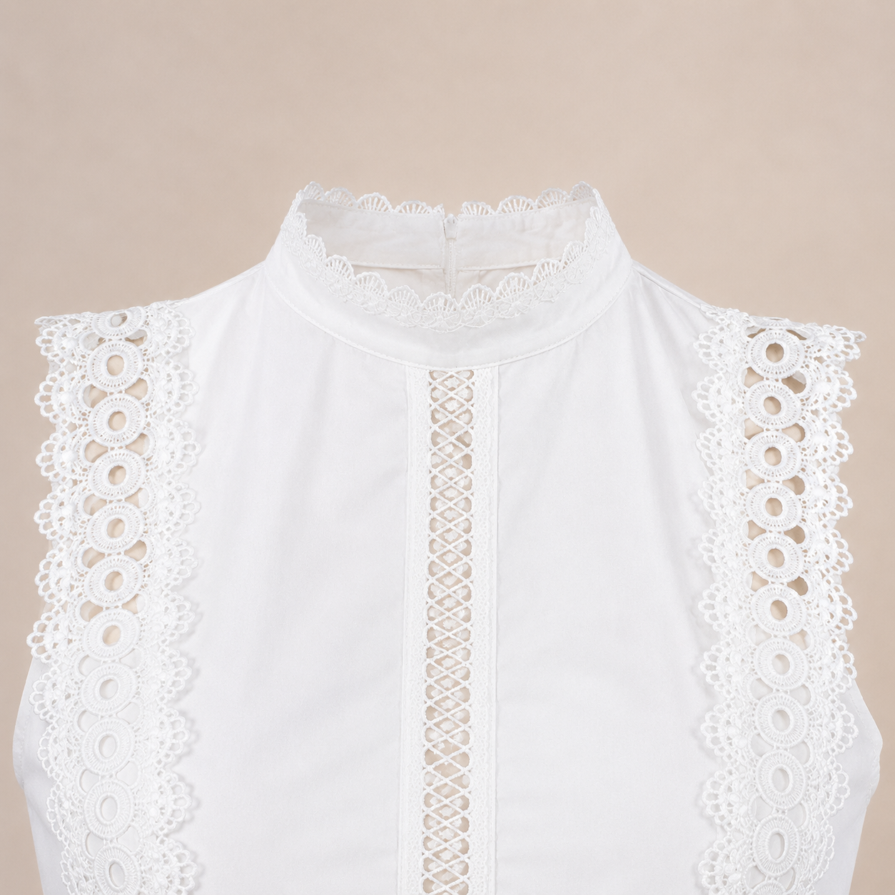 Hollow Lace A-Line Midi Dress