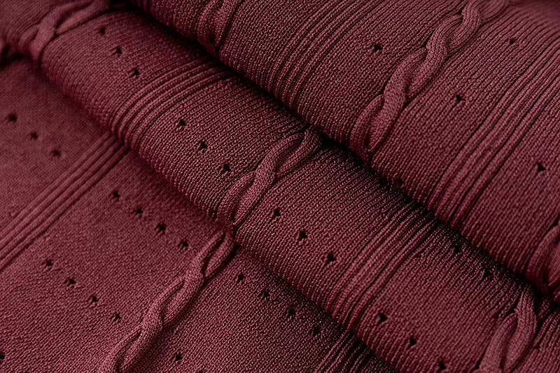 La Robe Câline — Cable-Knit Button-Front Midi Dress
