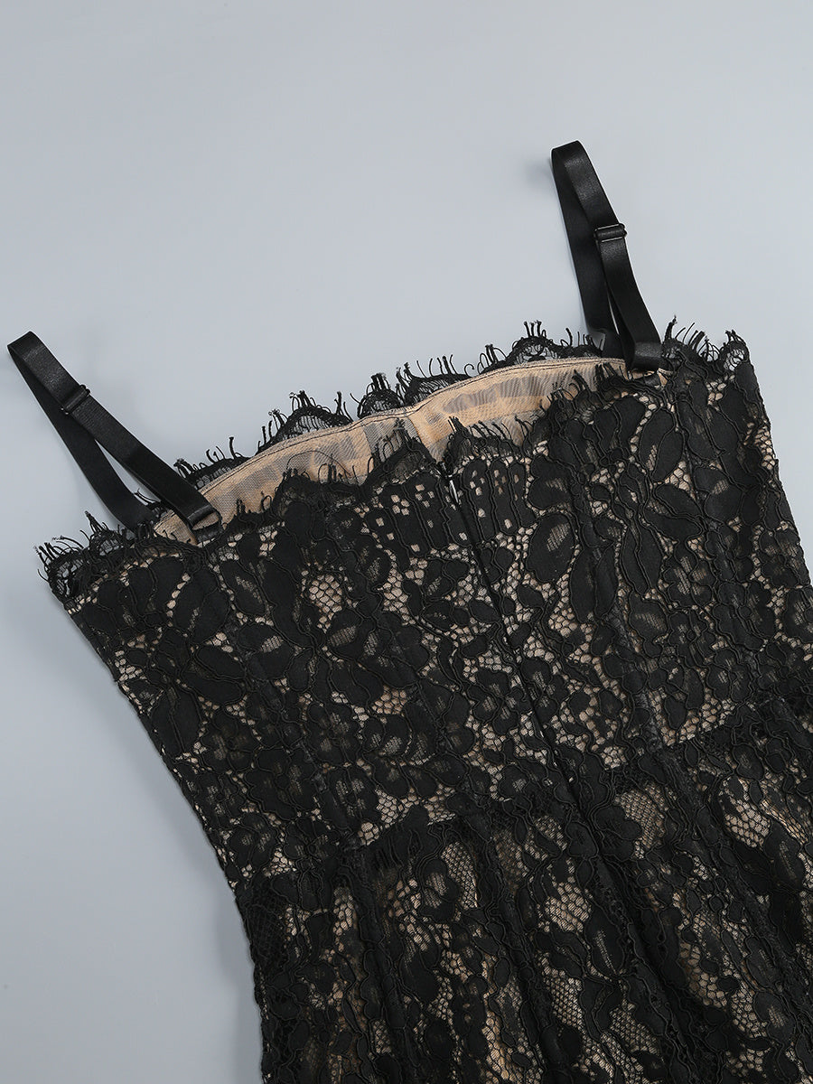 The Midnight Lace Dress