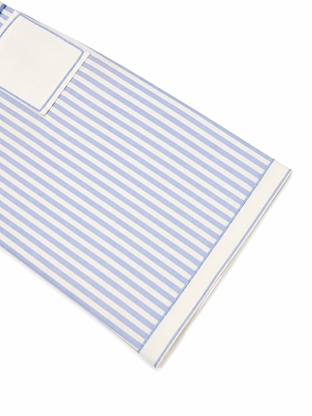 La Robe Riviera — Gestreiftes Strick-Bleistift-Midikleid in Blau & Weiß
