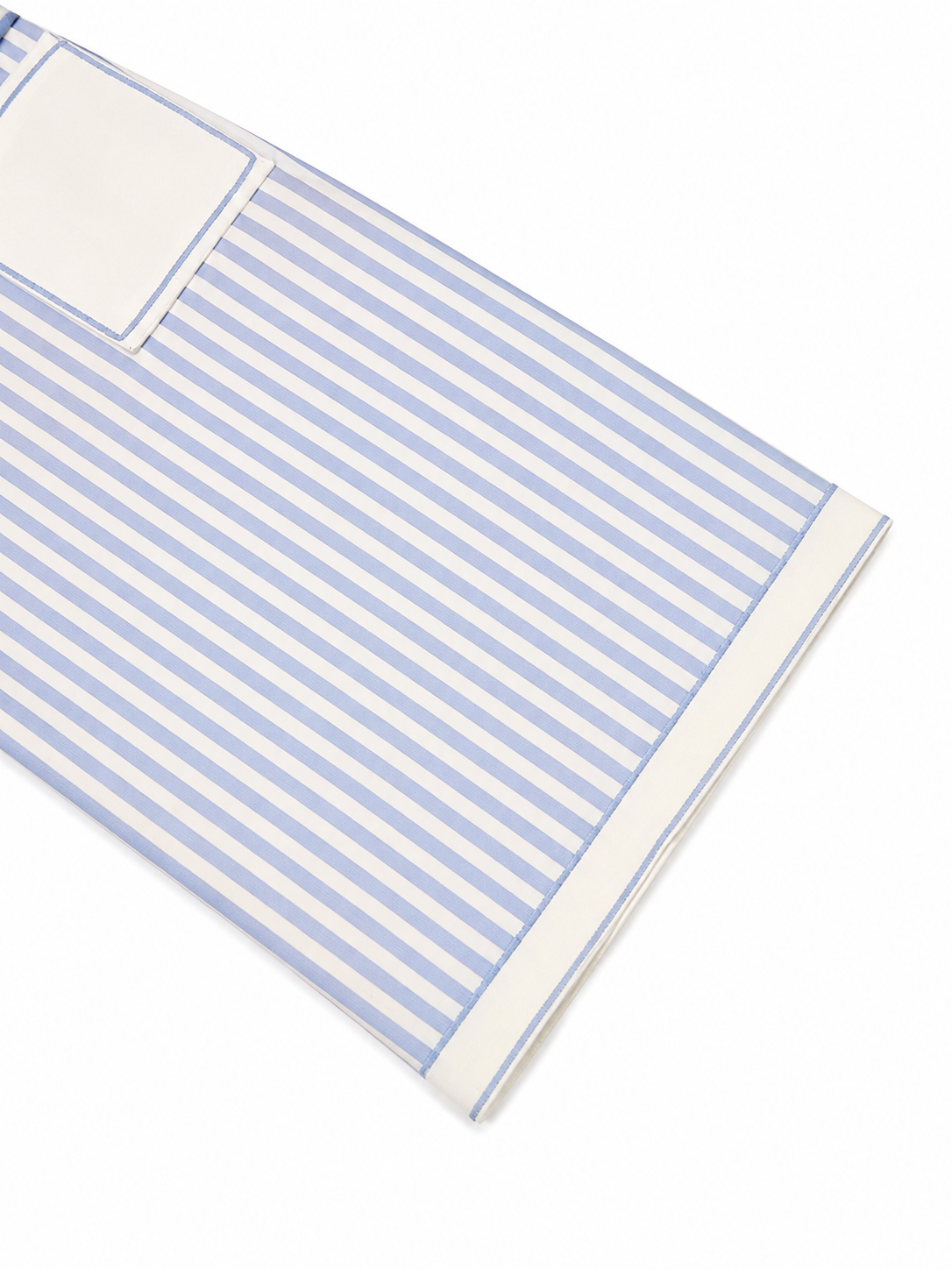 La Robe Riviera — Striped Knit Pencil Midi Dress in Blue & White
